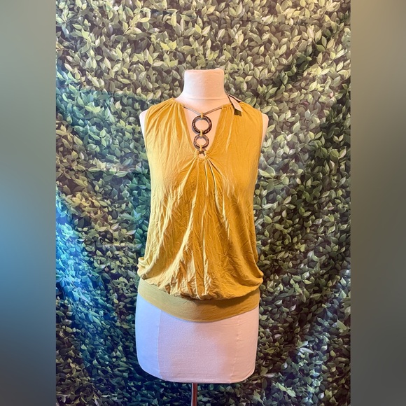 august silk Tops - NWT Mustard yellow color sleeveless top